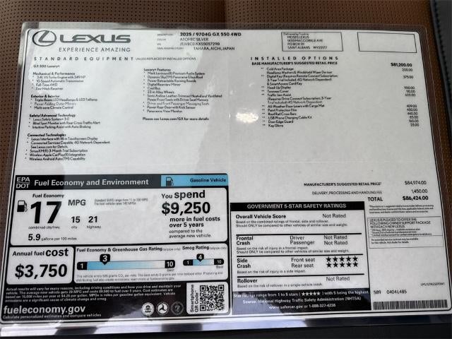 2025 Lexus GX 550 Luxury+